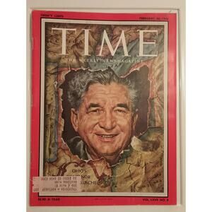 Vintage Time Magazine February 20, 1956 Issue